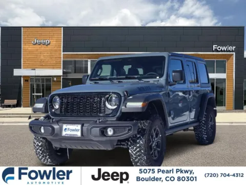 Blue 2026 Jeep Wrangler Willys for sale in Boulder, CO