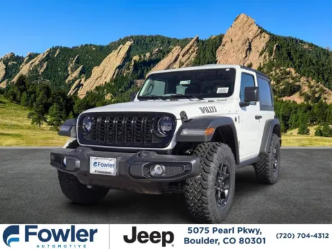 White 2026 Jeep Wrangler Willys for sale in Boulder, CO