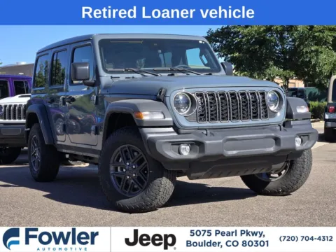 Blue 2025 Jeep Wrangler Sport S for sale in Boulder, CO