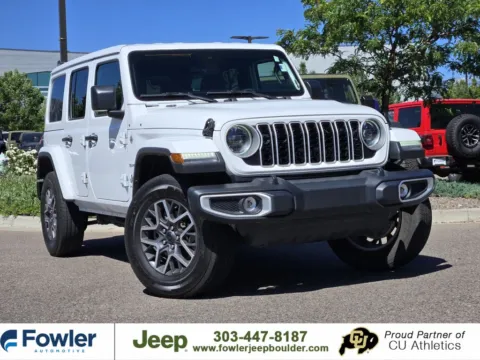White 2024 Jeep Wrangler Sahara for sale in Boulder, CO