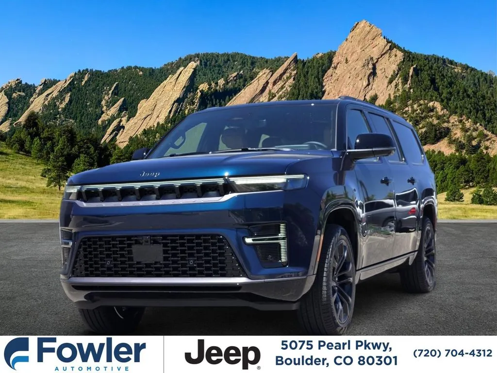 Blue 2026 Jeep Grand Wagoneer L Summit Reserve for sale in Boulder, CO