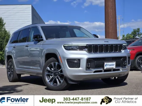 Silver 2021 Jeep Grand Cherokee L Overland for sale in Boulder, CO
