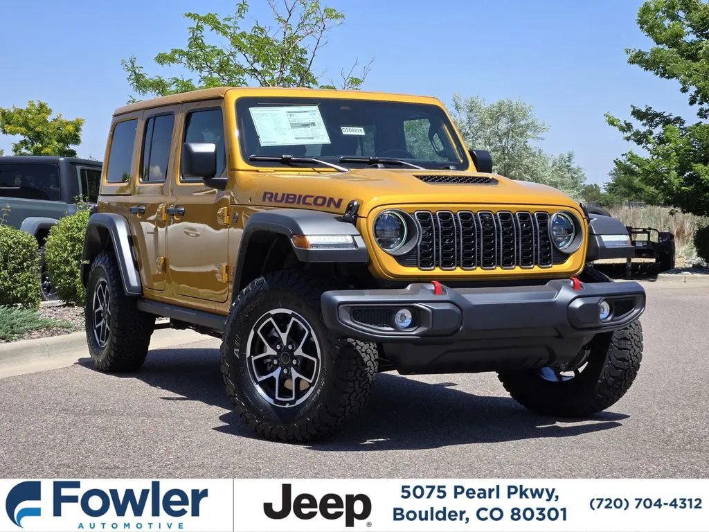 Gold 2026 Jeep Wrangler Rubicon for sale in Boulder, CO