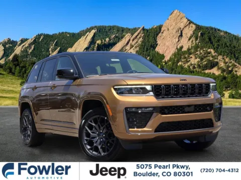 Orange 2026 Jeep Grand Cherokee Summit for sale in Boulder, CO