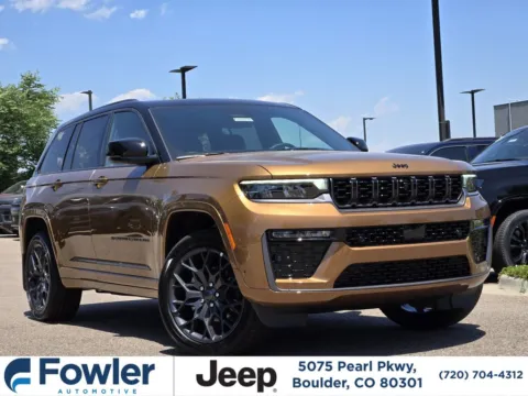 Orange 2026 Jeep Grand Cherokee Summit for sale in Boulder, CO