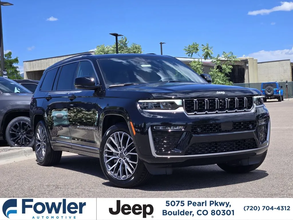Black 2026 Jeep Grand Cherokee L Summit for sale in Boulder, CO
