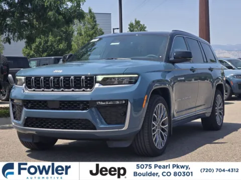Blue 2026 Jeep Grand Cherokee L Summit for sale in Boulder, CO