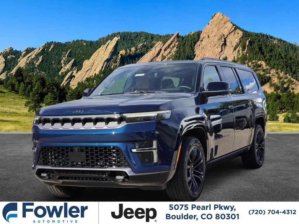 Blue 2026 Jeep Grand Wagoneer L Summit Reserve for sale in Boulder, CO