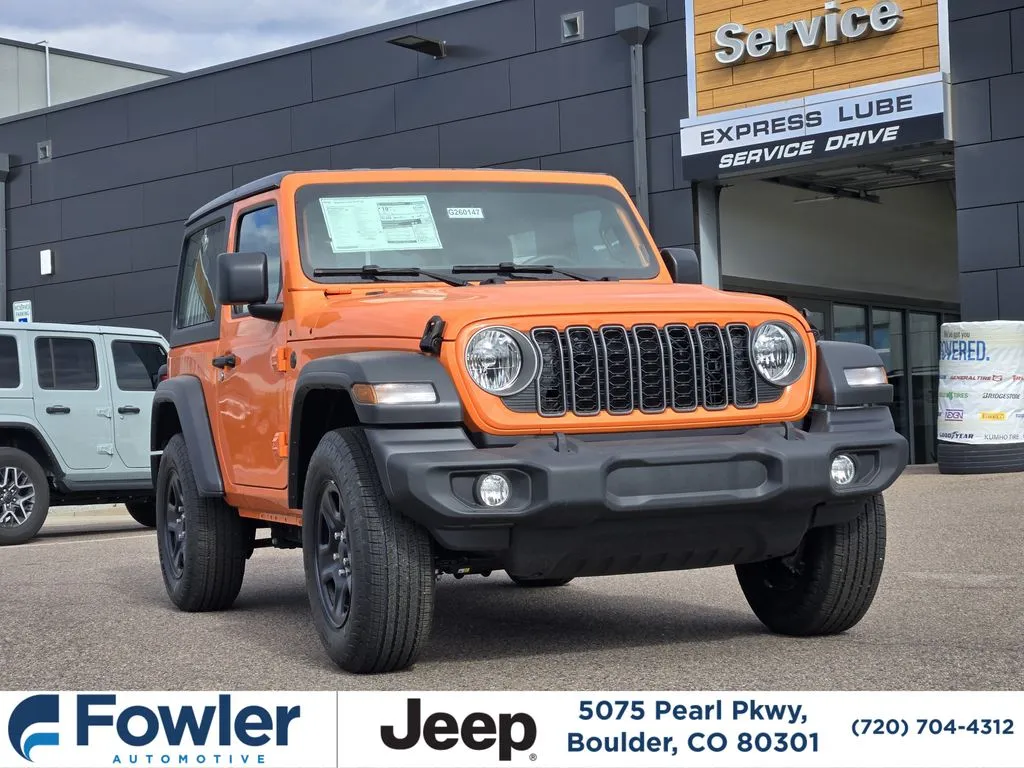 Orange 2026 Jeep Wrangler Sport for sale in Boulder, CO