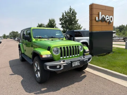 Green 2020 Jeep Wrangler Unlimited Sahara for sale in Boulder, CO