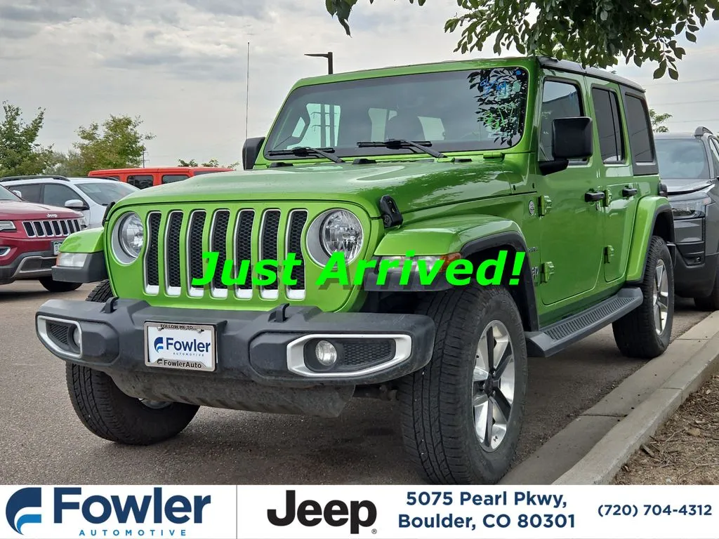 Green 2020 Jeep Wrangler Unlimited Sahara for sale in Boulder, CO