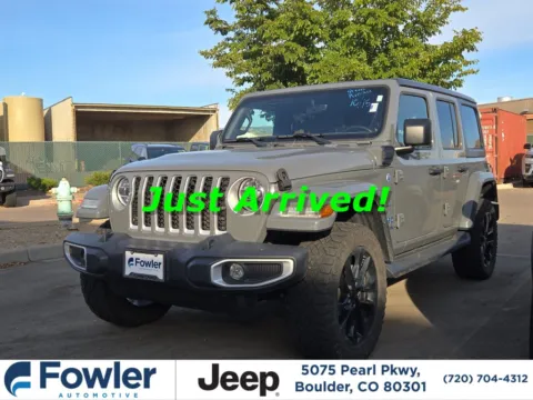 Gray 2021 Jeep Wrangler Unlimited Sahara 4xe for sale in Boulder, CO