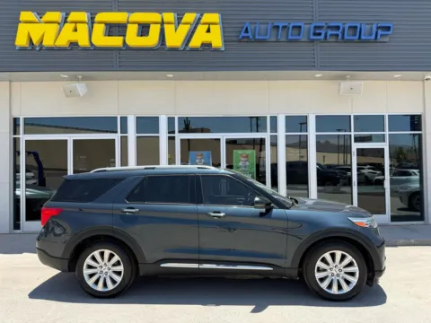 Blue 2022 FORD EXPLORER Limited for sale in El Paso, TX