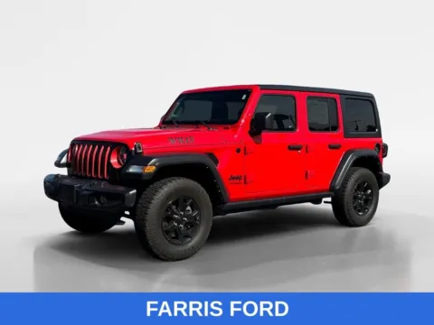Red 2021 Jeep Wrangler Unlimited Willys for sale in Morristown, TN