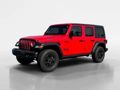 Red 2021 Jeep Wrangler Unlimited Willys for sale in Morristown, TN