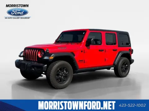 Red 2021 Jeep Wrangler Unlimited Willys for sale in Morristown, TN