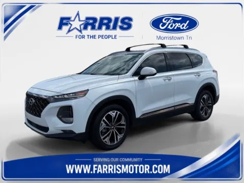 White 2020 Hyundai Santa Fe Limited for sale in Morristown, TN