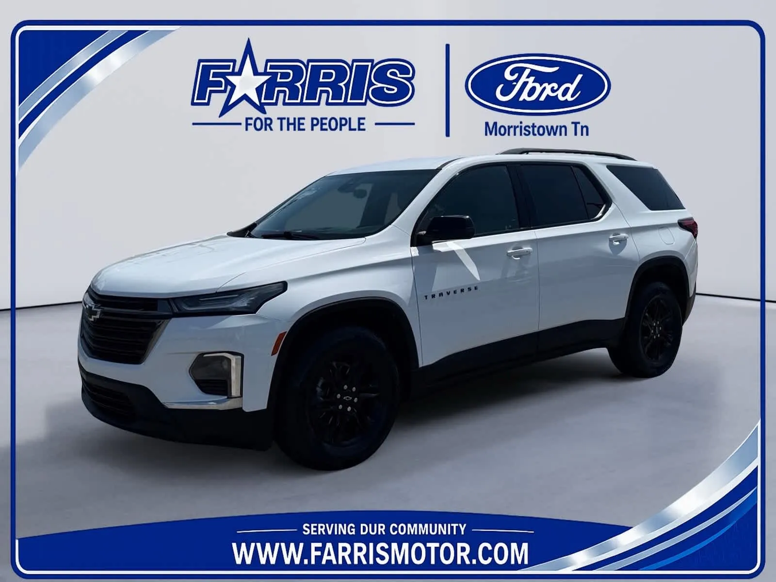 White 2022 Chevrolet Traverse LS for sale in Morristown, TN