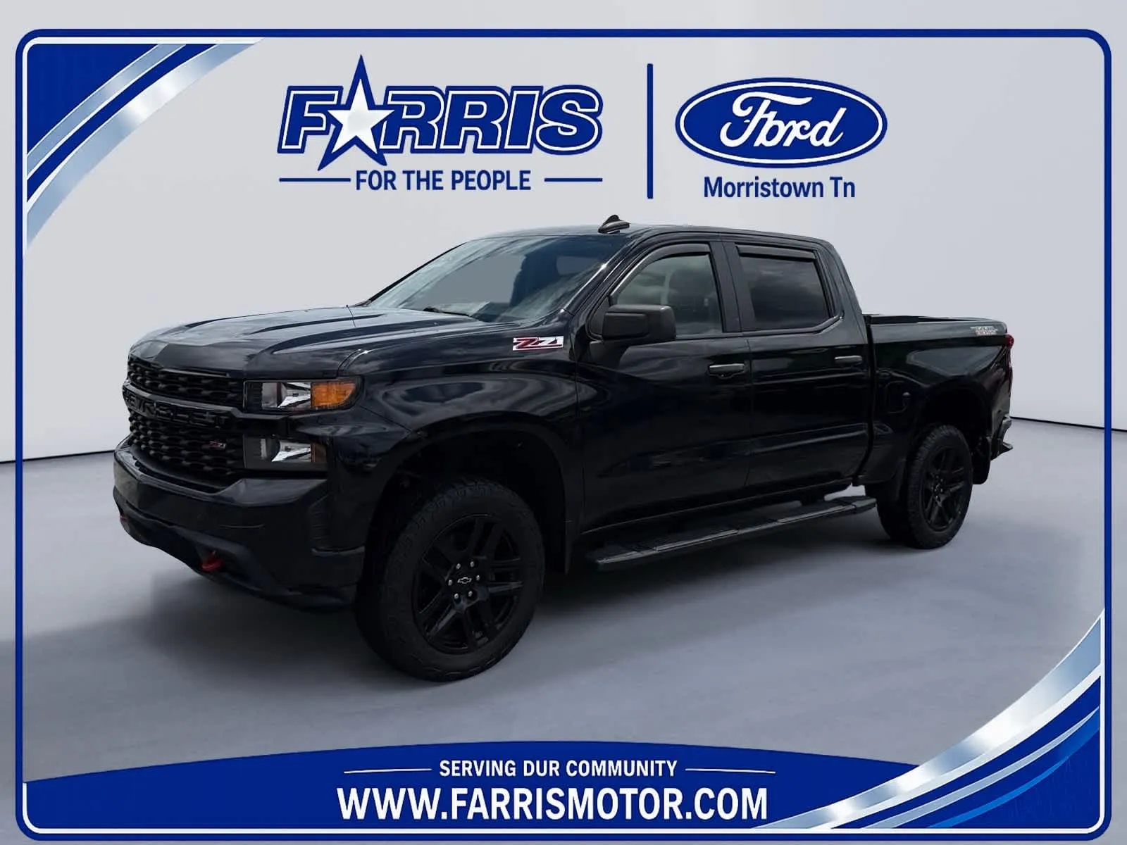 Black 2021 Chevrolet Silverado 1500 Custom Trail Boss for sale in Morristown, TN