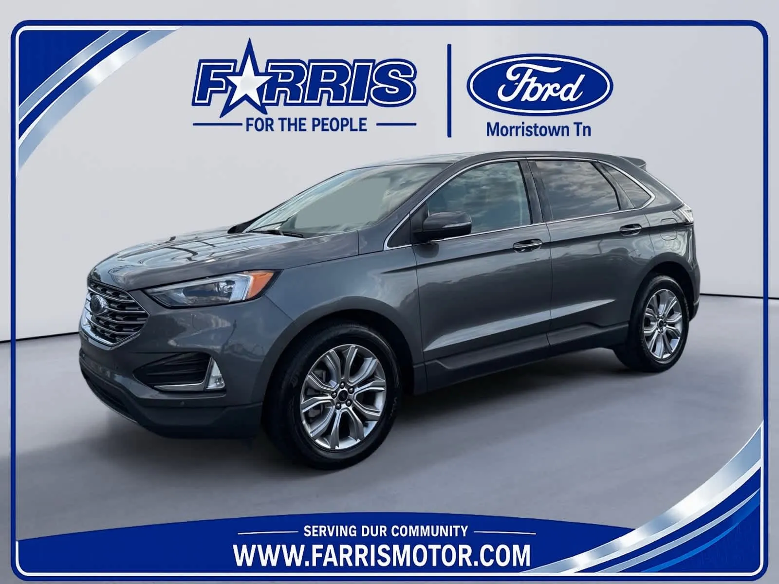 Gray 2024 Ford Edge Titanium for sale in Morristown, TN