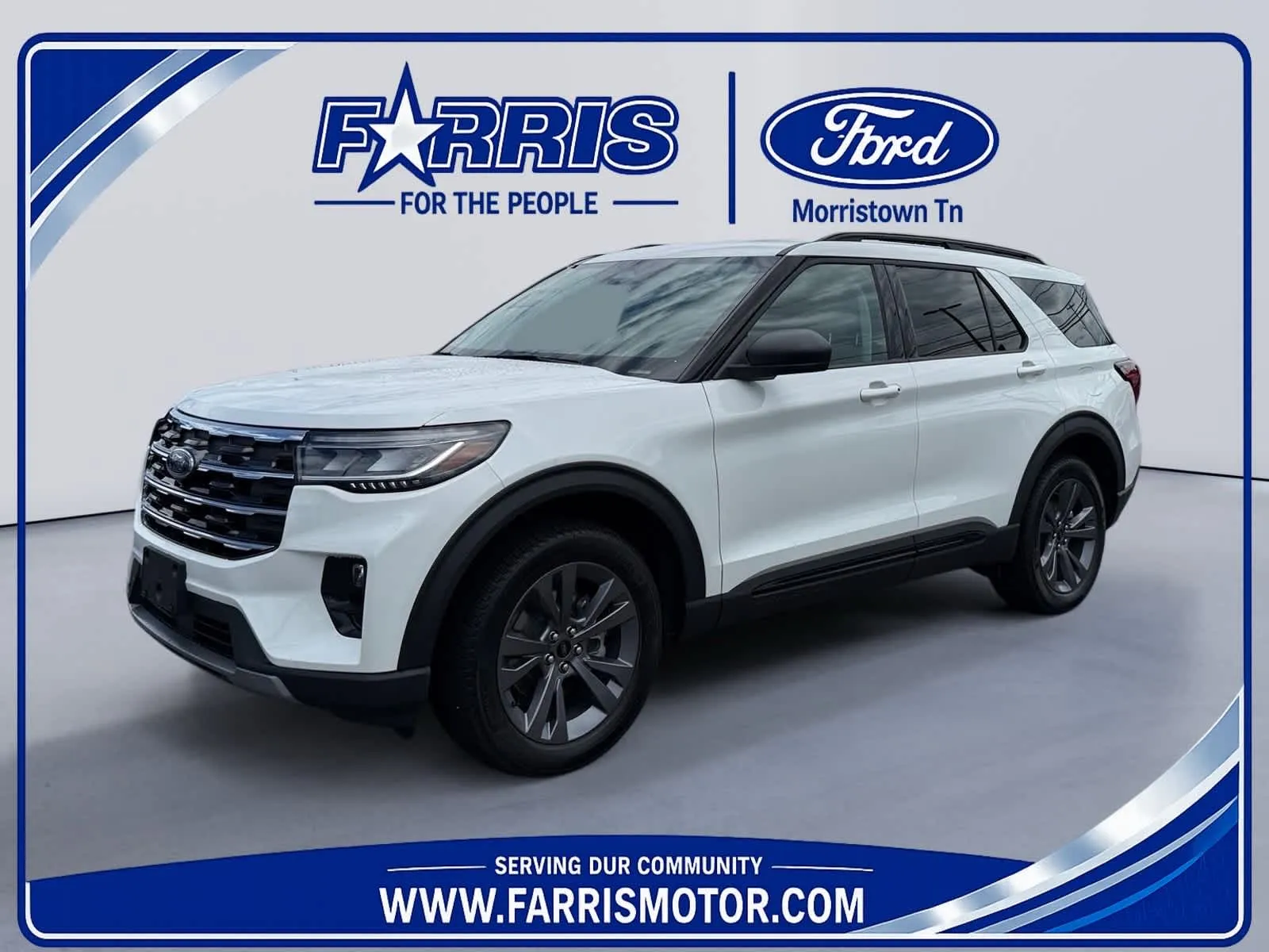 White 2026 Ford Explorer Active w/200A Pkg for sale in Morristown, TN