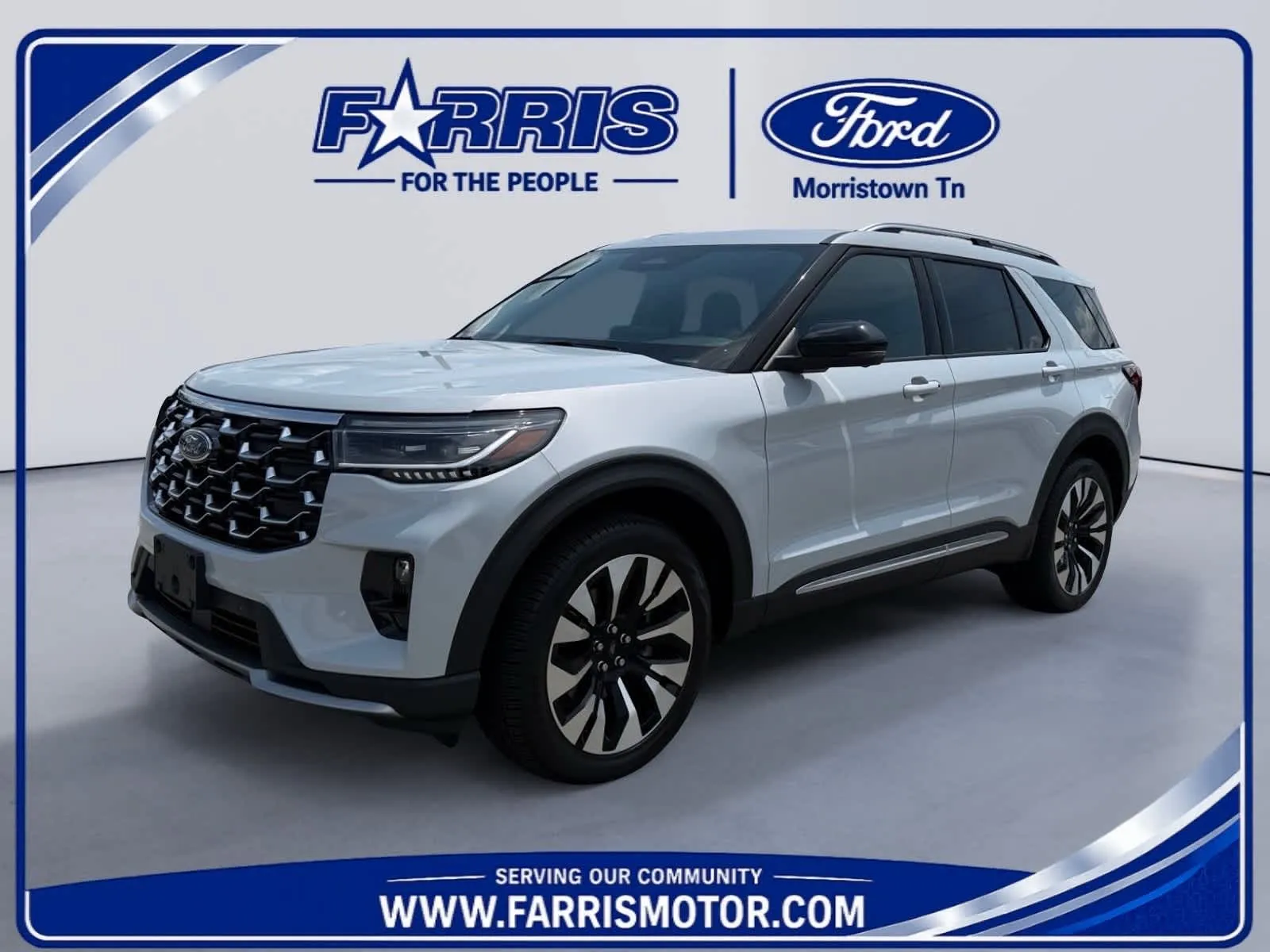 White 2026 Ford Explorer Platinum for sale in Morristown, TN