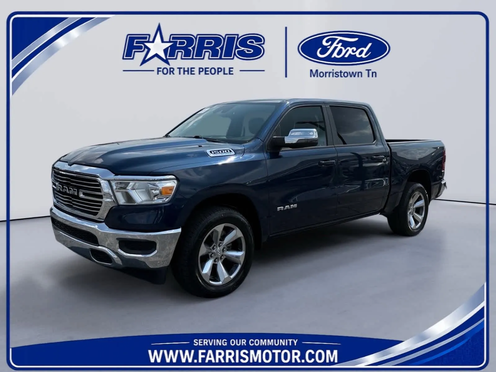 Blue 2024 Ram 1500 Laramie for sale in Morristown, TN