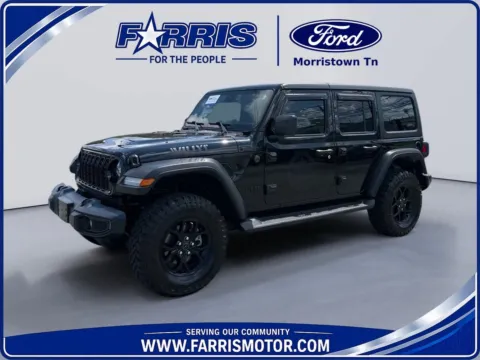 Black 2025 Jeep Wrangler Willys for sale in Morristown, TN