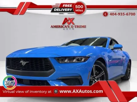 Blue 2024 Ford Mustang EcoBoost Premium for sale in Atlanta, GA