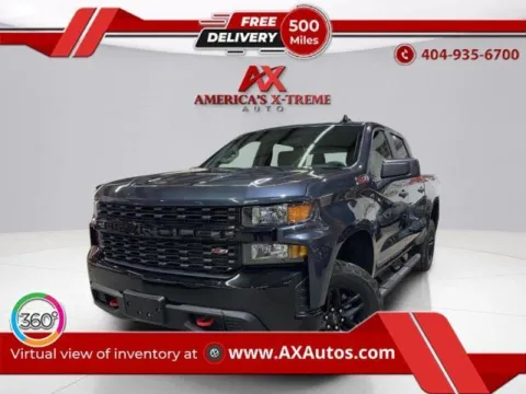 Gray 2021 Chevrolet Silverado 1500 Custom Trail Boss for sale in Atlanta, GA