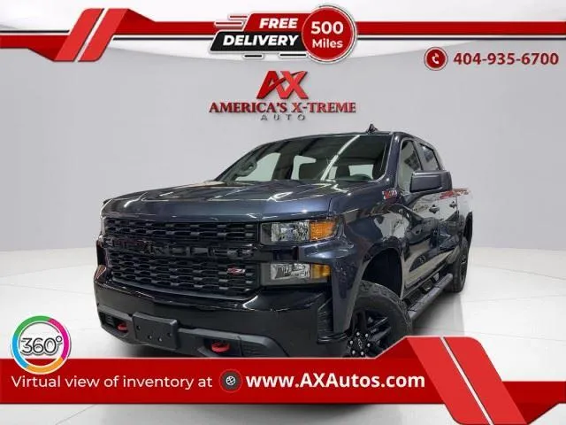 Gray 2021 Chevrolet Silverado 1500 Custom Trail Boss for sale in Atlanta, GA