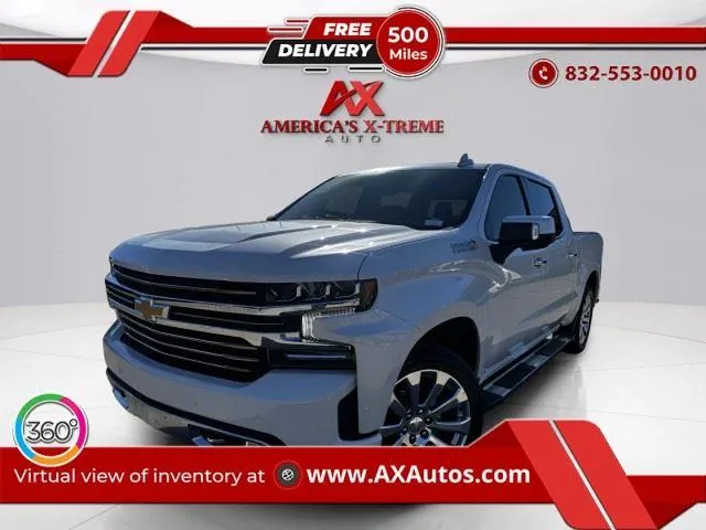 White 2021 Chevrolet Silverado 1500 High Country for sale in Houston, TX