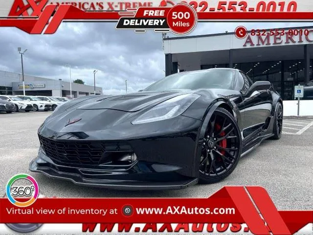 Black 2016 Chevrolet Corvette Z06 1LZ for sale in Houston, TX
