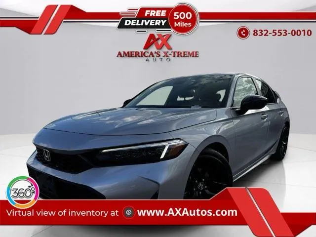 Silver 2026 Honda Civic Hatchback Sport for sale in Houston, TX
