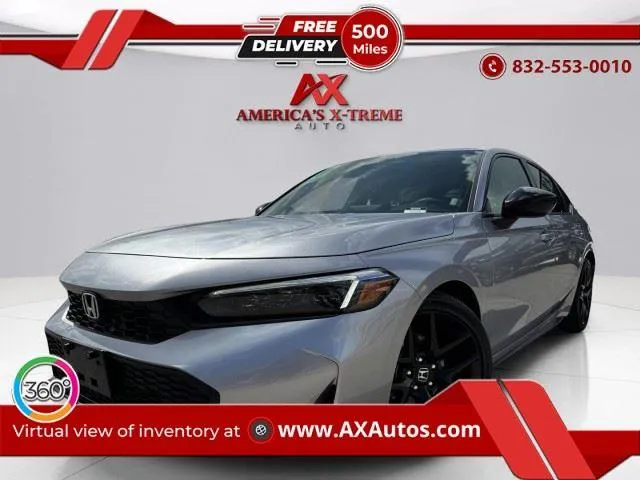 Silver 2026 Honda Civic Hatchback Sport for sale in Houston, TX