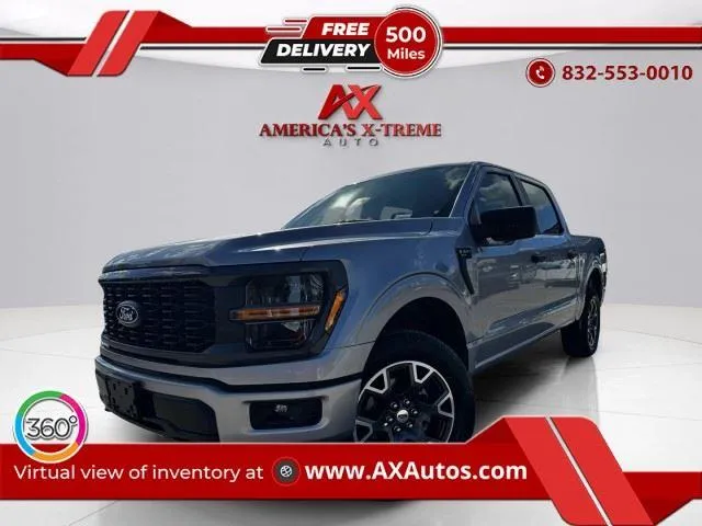 Silver 2024 Ford F-150 STX for sale in Houston, TX