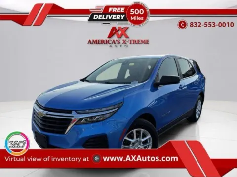 Blue 2024 Chevrolet Equinox LS for sale in Houston, TX
