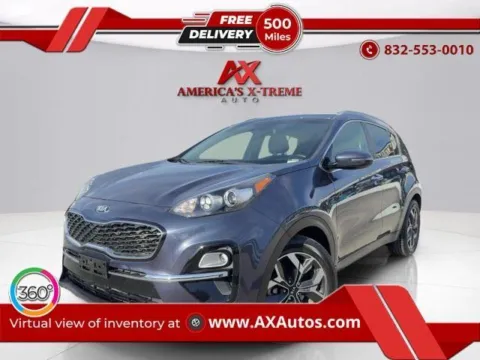 Blue 2021 Kia Sportage EX for sale in Houston, TX