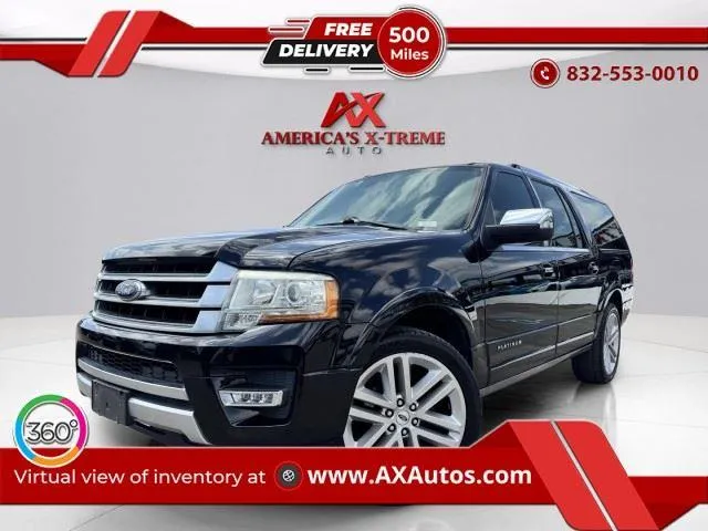 Black 2016 Ford Expedition EL Platinum for sale in Houston, TX