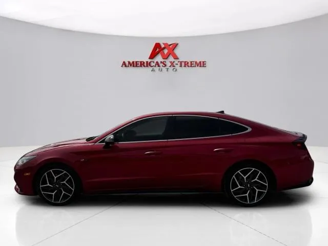 Photos of 2021 Hyundai Sonata N Line for sale in Houston, TX at America's Xtreme Auto Sales & Auto Repair | Luxury Used Cars & Trucks Dealership