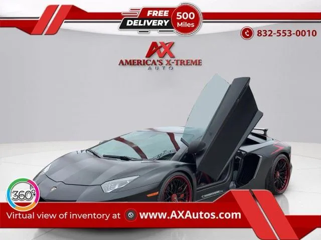 Black 2017 Lamborghini Aventador SV for sale in Houston, TX