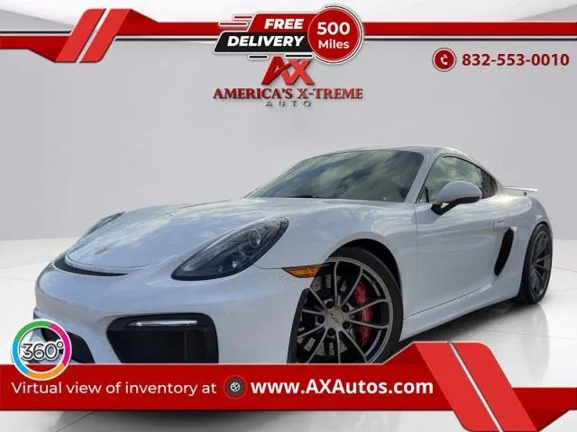 White 2016 Porsche Cayman GT4 for sale in Houston, TX