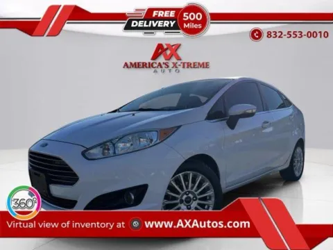 White 2014 Ford Fiesta Titanium for sale in Houston, TX
