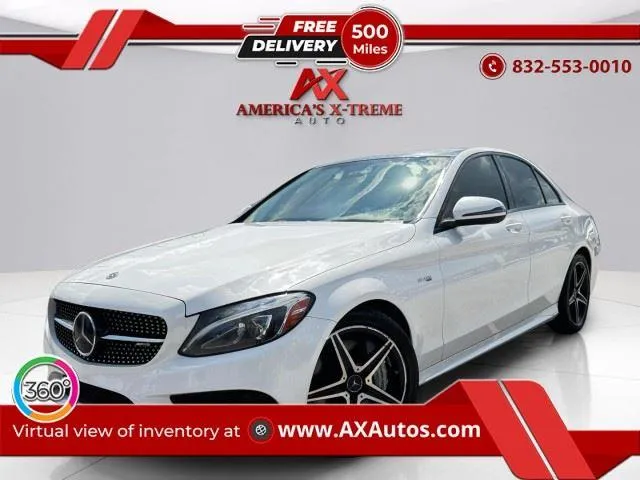 White 2018 Mercedes-Benz C-Class AMG C 43 for sale in Houston, TX