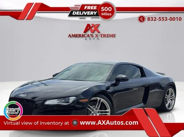Black 2011 Audi R8 4.2L for sale in Houston, TX