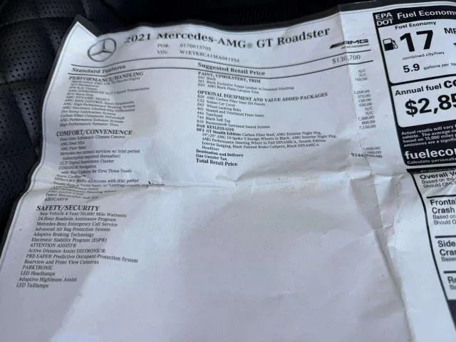2021 Mercedes-Benz AMG GT Roadster 45