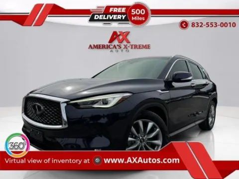 Blue 2021 INFINITI QX50 LUXE for sale in Houston, TX