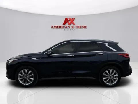 Photos of 2021 INFINITI QX50 LUXE for sale in Houston, TX at America's Xtreme Auto Sales & Auto Repair | Luxury Used Cars & Trucks Dealership