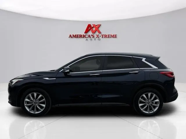 Photos of 2021 INFINITI QX50 LUXE for sale in Houston, TX at America's Xtreme Auto Sales & Auto Repair | Luxury Used Cars & Trucks Dealership