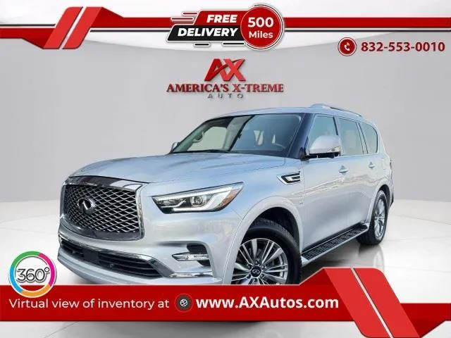 Silver 2018 INFINITI QX80 for sale in Houston, TX